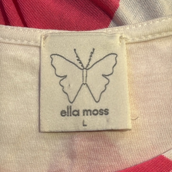 Ella Moss Women’s Large Sleeveless High/Low Striped Maxi Dress Underline Dress - Picture 6 of 8